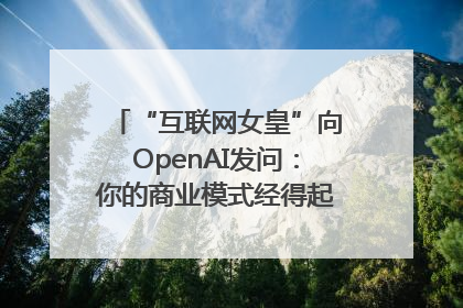 “互联网女皇”向OpenAI发问：你的商业模式经得起价格战考验么？