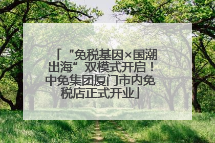 “免税基因×国潮出海”双模式开启！中免集团厦门市内免税店正式开业