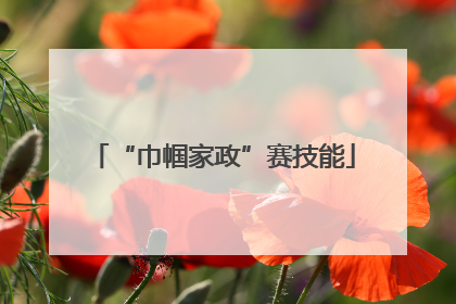 “巾帼家政”赛技能