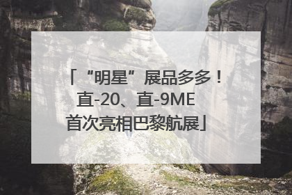 “明星”展品多多！直-20、直-9ME首次亮相巴黎航展
