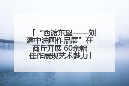 “西渡东望——刘建中油画作品展”在商丘开展 60余幅佳作展现艺术魅力