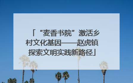 “麦香书院”激活乡村文化基因——赵虎镇探索文明实践新路径