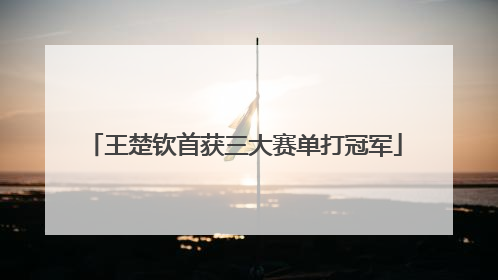王楚钦首获三大赛单打冠军