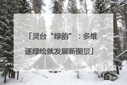 灵台“绿韵”：多维逐绿绘就发展新图景