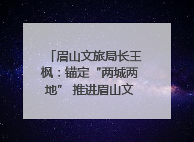 眉山文旅局长王枫：锚定“两城两地” 推进眉山文旅融合高质量发展｜文旅局长说