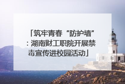 筑牢青春“防护墙”：湖南财工职院开展禁毒宣传进校园活动
