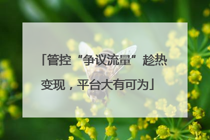 管控“争议流量”趁热变现，平台大有可为