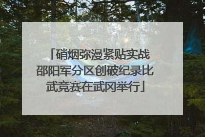 硝烟弥漫紧贴实战 邵阳军分区创破纪录比武竞赛在武冈举行