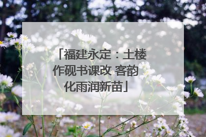 福建永定：土楼作砚书课改 客韵化雨润新苗