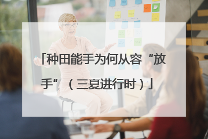 种田能手为何从容“放手”（三夏进行时）