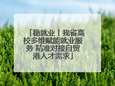 稳就业丨我省高校多维赋能就业服务 精准对接自贸港人才需求