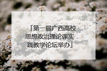 第一届广西高校思想政治理论课实践教学论坛举办
