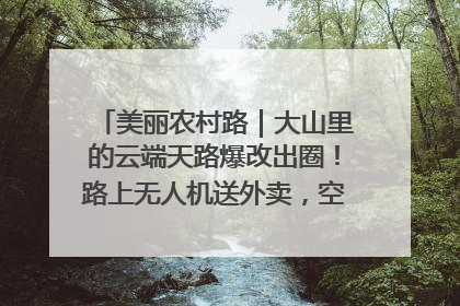 美丽农村路｜大山里的云端天路爆改出圈！路上无人机送外卖，空心村变网红村