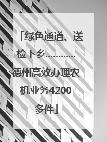 绿色通道、送检下乡…………德州高效办理农机业务4200多件