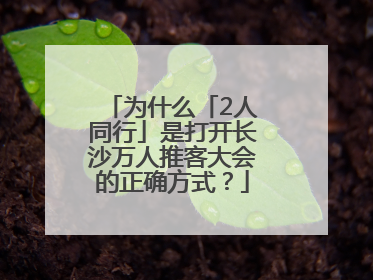 为什么「2人同行」是打开长沙万人推客大会的正确方式？