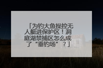 为钓大鱼操控无人艇进保护区！洞庭湖禁捕区怎么成了“垂钓场”？