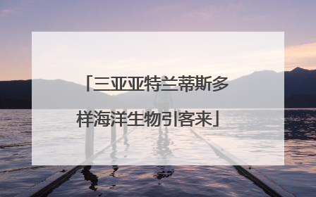 三亚亚特兰蒂斯多样海洋生物引客来