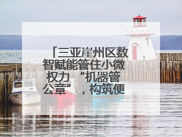 三亚崖州区数智赋能管住小微权力 “机器管公章”，构筑便民服务新生态