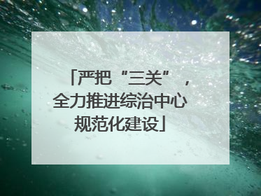 严把“三关”，全力推进综治中心规范化建设