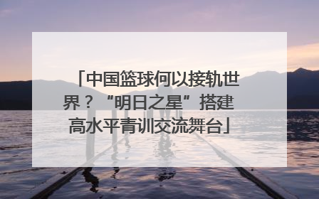 中国篮球何以接轨世界？“明日之星”搭建高水平青训交流舞台