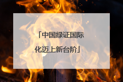 中国绿证国际化迈上新台阶