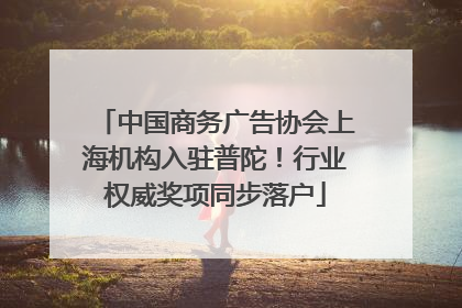 中国商务广告协会上海机构入驻普陀！行业权威奖项同步落户
