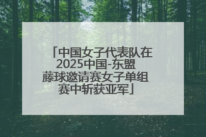 中国女子代表队在2025中国-东盟藤球邀请赛女子单组赛中斩获亚军