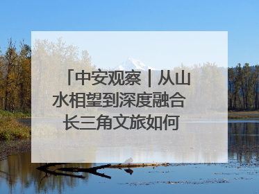 中安观察｜从山水相望到深度融合 长三角文旅如何携手出圈？