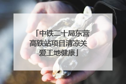 中铁二十局东营高铁站项目清凉关爱工地健康