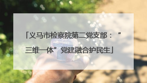 义马市检察院第二党支部：“三维一体”党建融合护民生