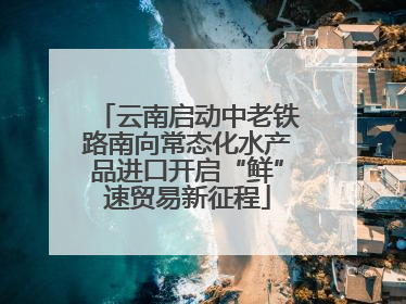 云南启动中老铁路南向常态化水产品进口开启“鲜”速贸易新征程