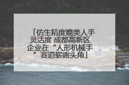 仿生精度媲美人手灵活度 成都高新区企业在“人形机械手”赛道崭露头角