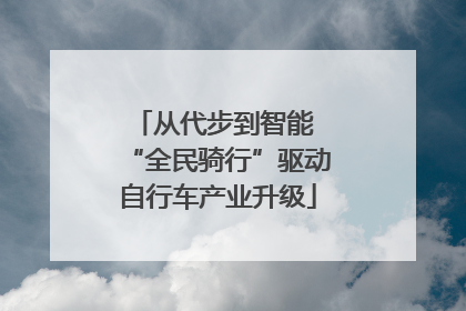 从代步到智能 “全民骑行”驱动自行车产业升级