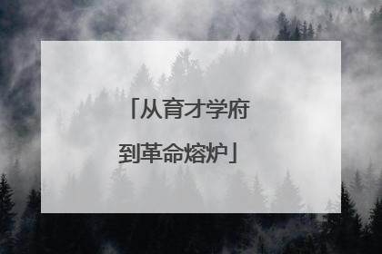 从育才学府到革命熔炉