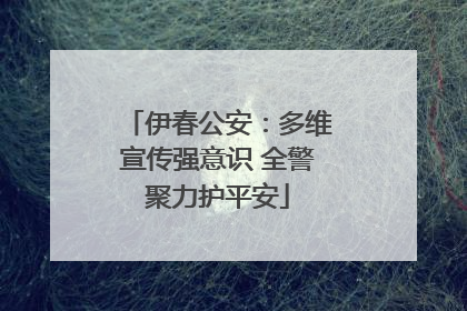 伊春公安：多维宣传强意识 全警聚力护平安