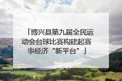 博兴县第九届全民运动会台球比赛构建起赛事经济“新平台”