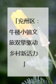 兖州区：牛楼小镇文旅双擎驱动乡村新活力