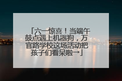 六一惊喜！当端午鼓点遇上机器狗，万官路学校这场活动把孩子们看呆啦→