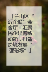 兰山区“沂企联”会客厅：汇聚民企出海新动能，打造跨境发展“强磁场”