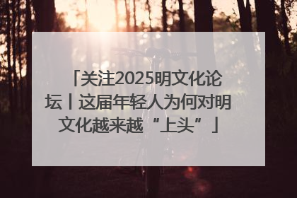 关注2025明文化论坛丨这届年轻人为何对明文化越来越“上头”