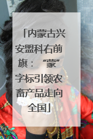 内蒙古兴安盟科右前旗：“蒙”字标引领农畜产品走向全国