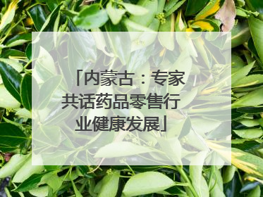 内蒙古：专家共话药品零售行业健康发展