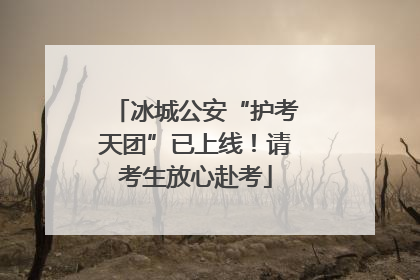 冰城公安“护考天团”已上线！请考生放心赴考