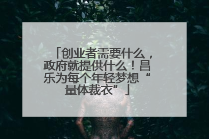 创业者需要什么，政府就提供什么！昌乐为每个年轻梦想“量体裁衣”