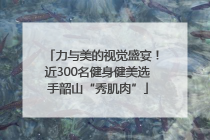 力与美的视觉盛宴！近300名健身健美选手韶山“秀肌肉”