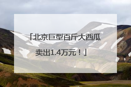 北京巨型百斤大西瓜卖出1.4万元！