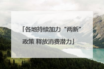 各地持续加力“两新”政策 释放消费潜力