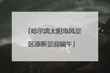 哈尔滨太阳岛风景区添新景迎端午