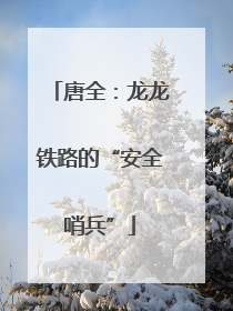 唐全：龙龙铁路的“安全哨兵”