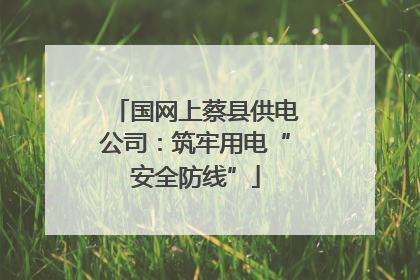 国网上蔡县供电公司：筑牢用电“安全防线”